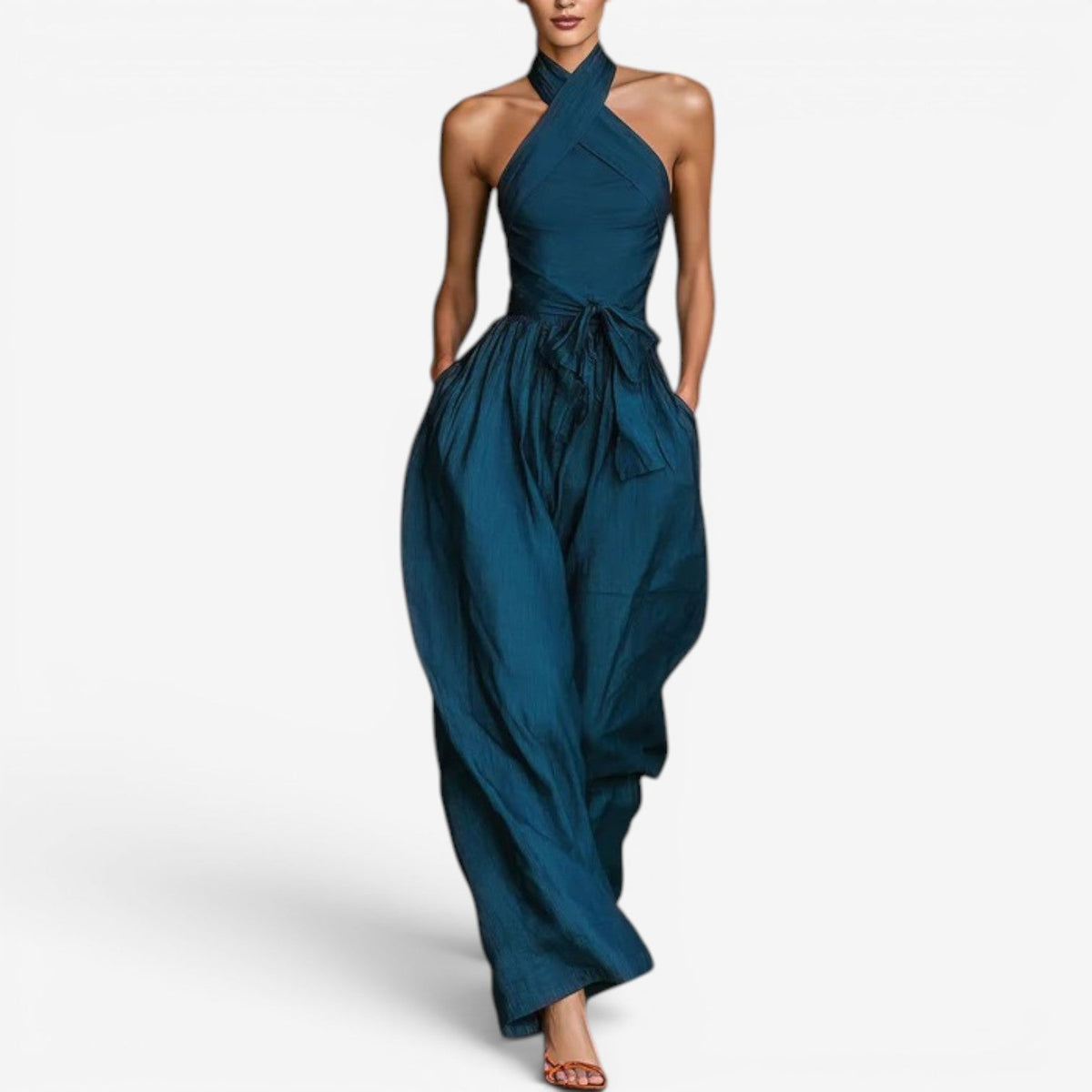 Daine™ Crossover-Neck Jumpsuit