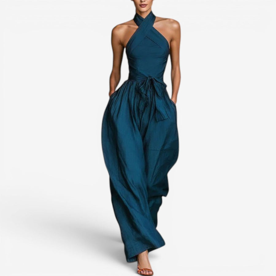 Daine™ Crossover-Neck Jumpsuit
