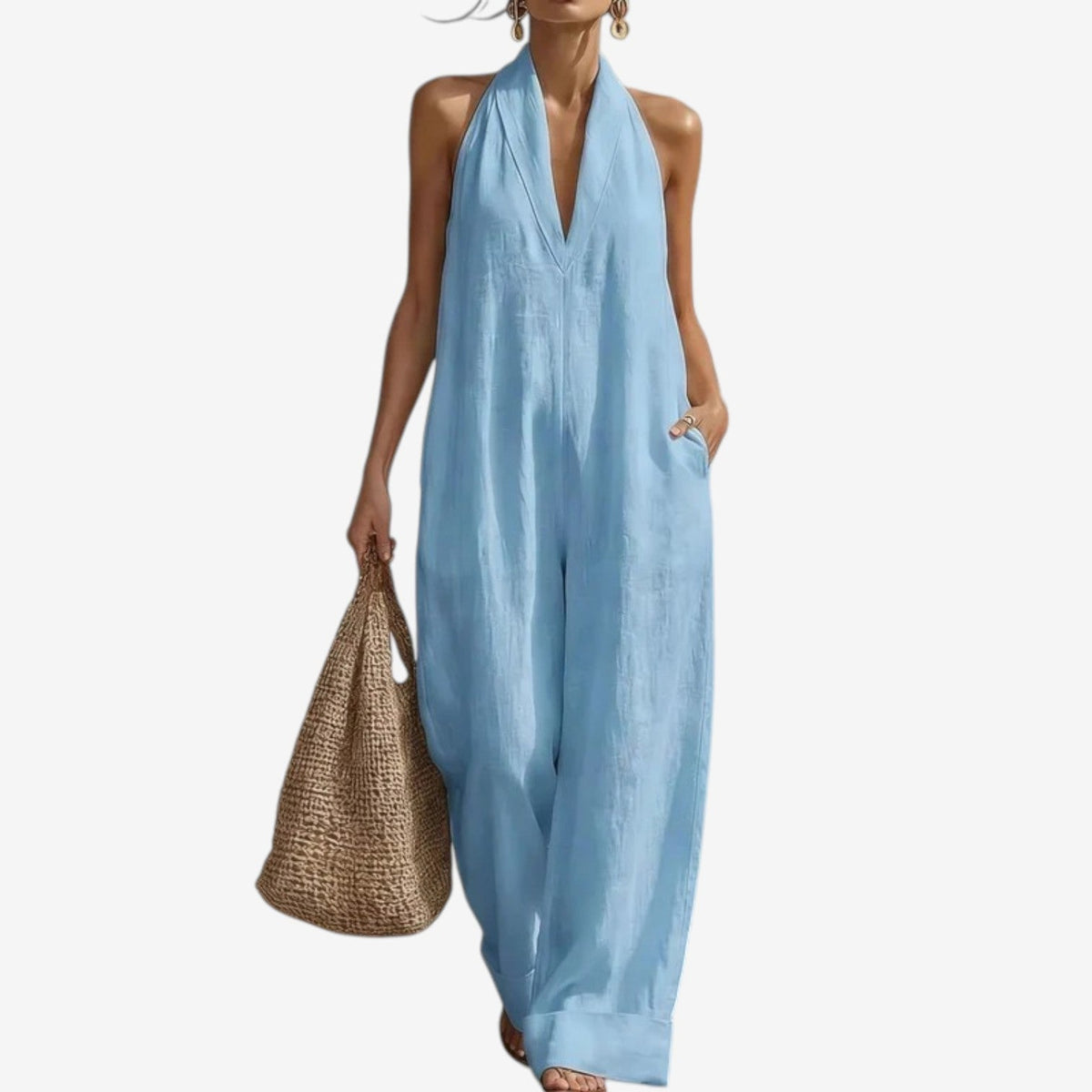 Viola™ Neckline-Detail Jumpsuit