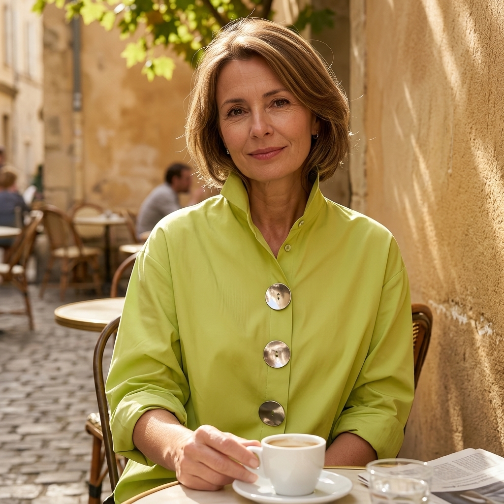 Milenza | Statement Button Blouse