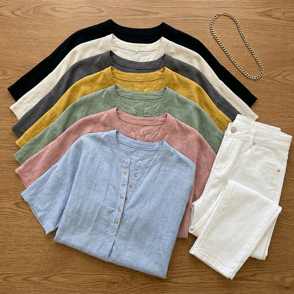 Lunavia – Effortless Women's Henley Blouse