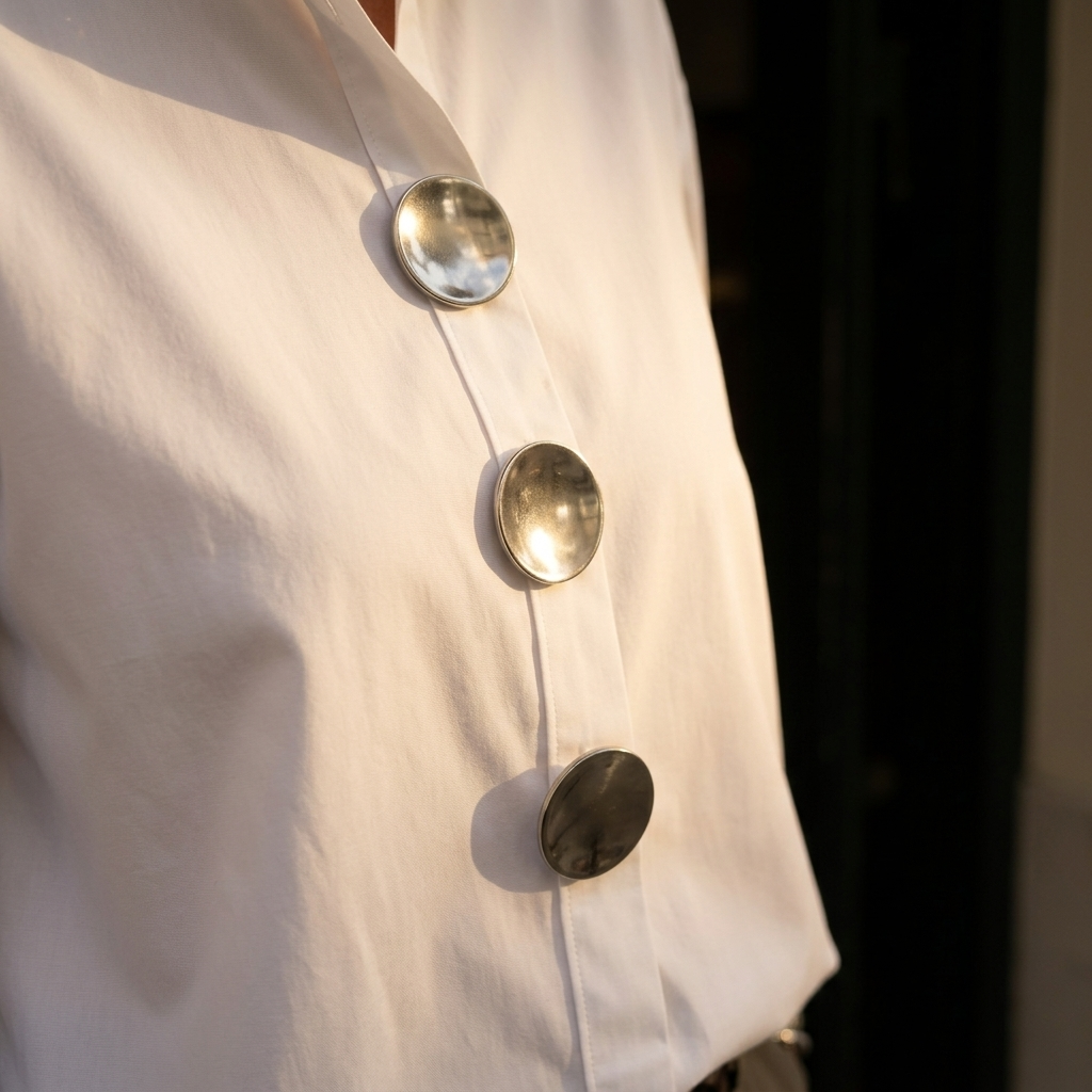 Milenza | Statement Button Blouse