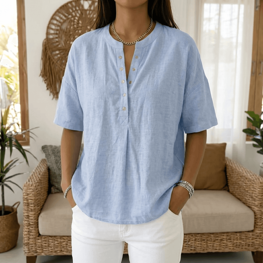Lunavia – Effortless Women's Henley Blouse