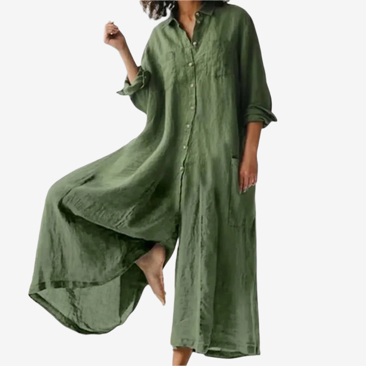 Linnea™ Earth-Tone Jumpsuit