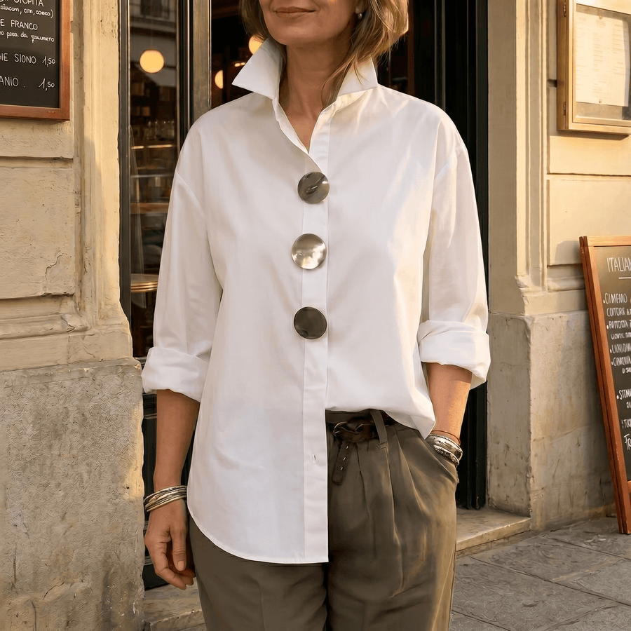 Milenza | Statement Button Blouse