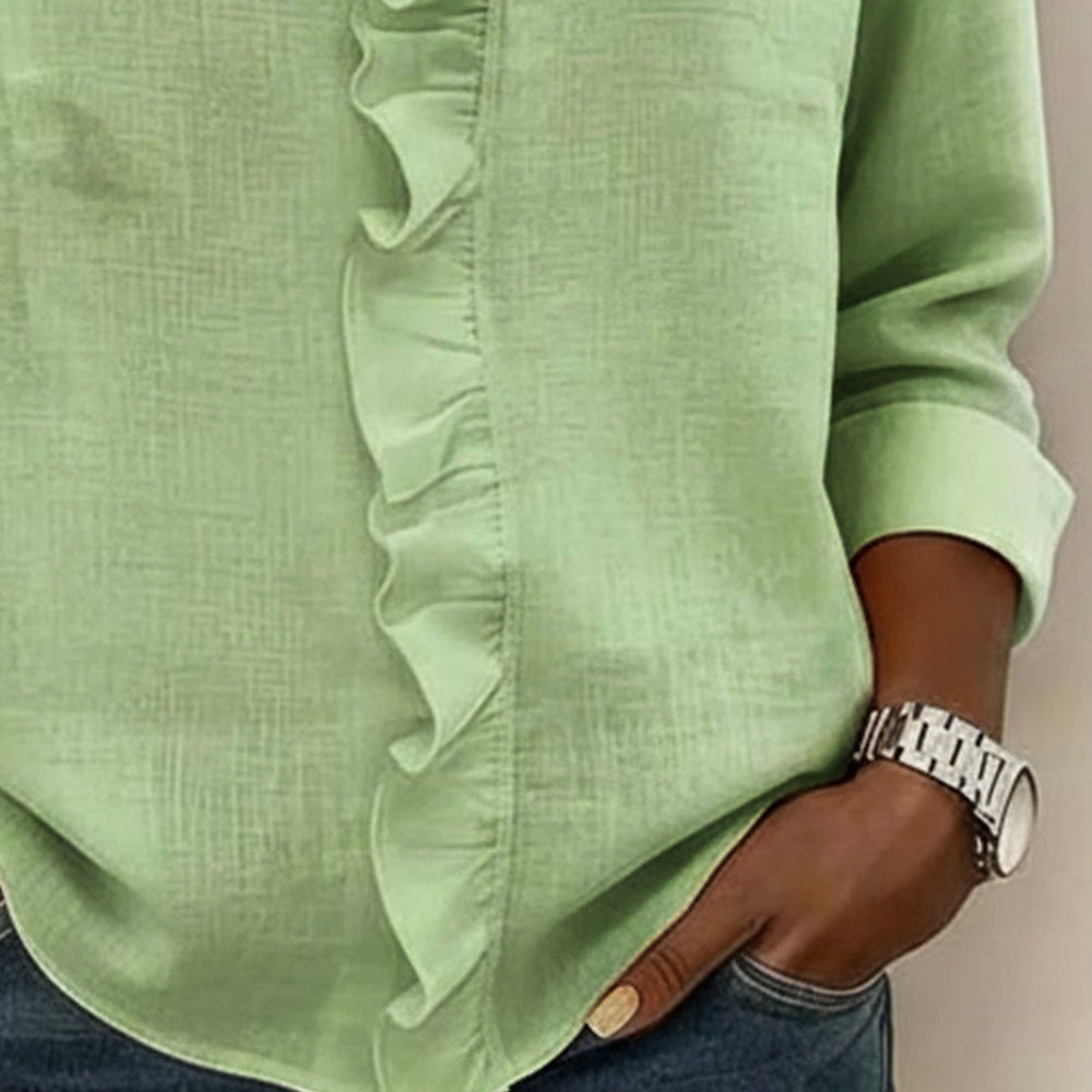 Sophie | Elegant Ruffle V-Neck Blouse